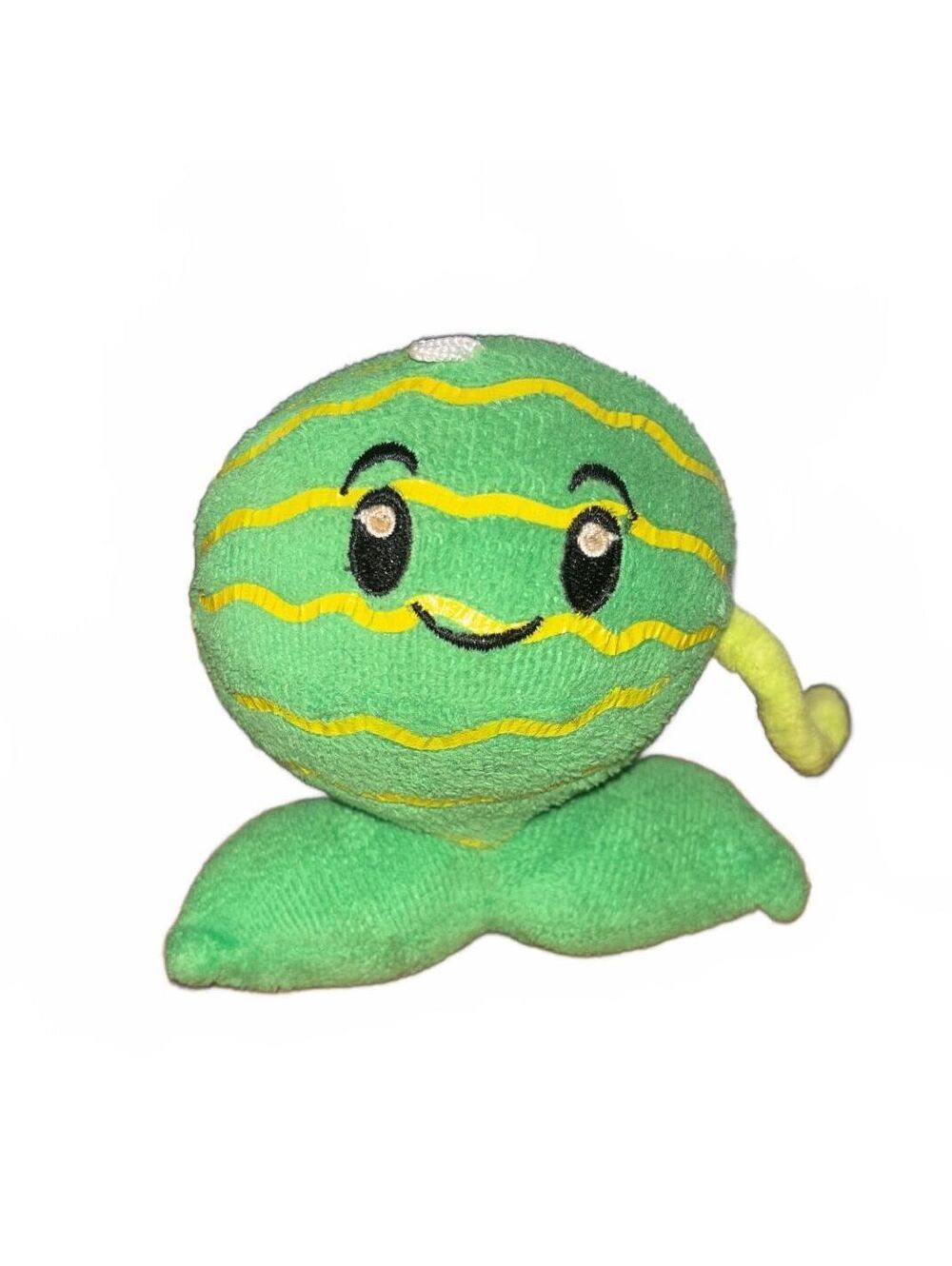 Plants Vs Zombies Melon-Pult 4” Green Plush PvZ White Hanging Loop Rare Linxin